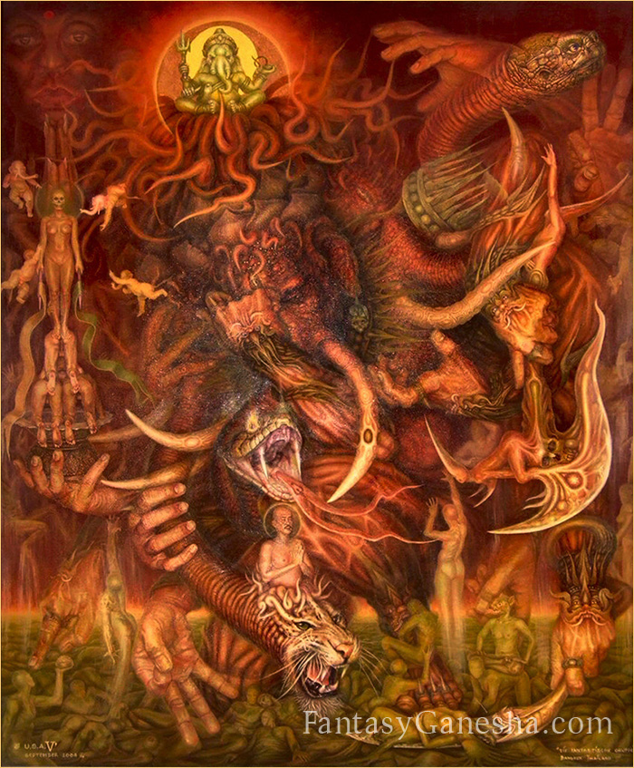 Fantasy Ganesha Painting, The Producer